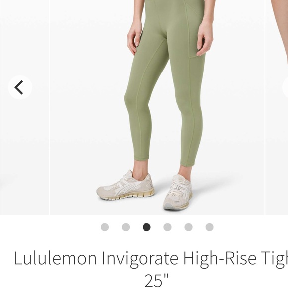 Like new Willow green Lululemon Invigorate High Rise Legging 25” - Picture 2 of 6